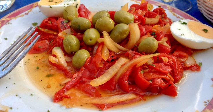 Roasted Red Pepper Spanish Salad1