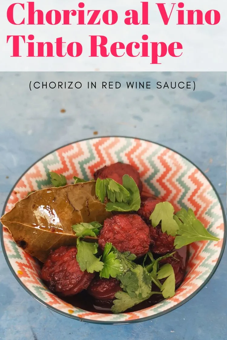 Recette du Chorizo al Vino Tinto Chorizo en sauce au vin rouge33