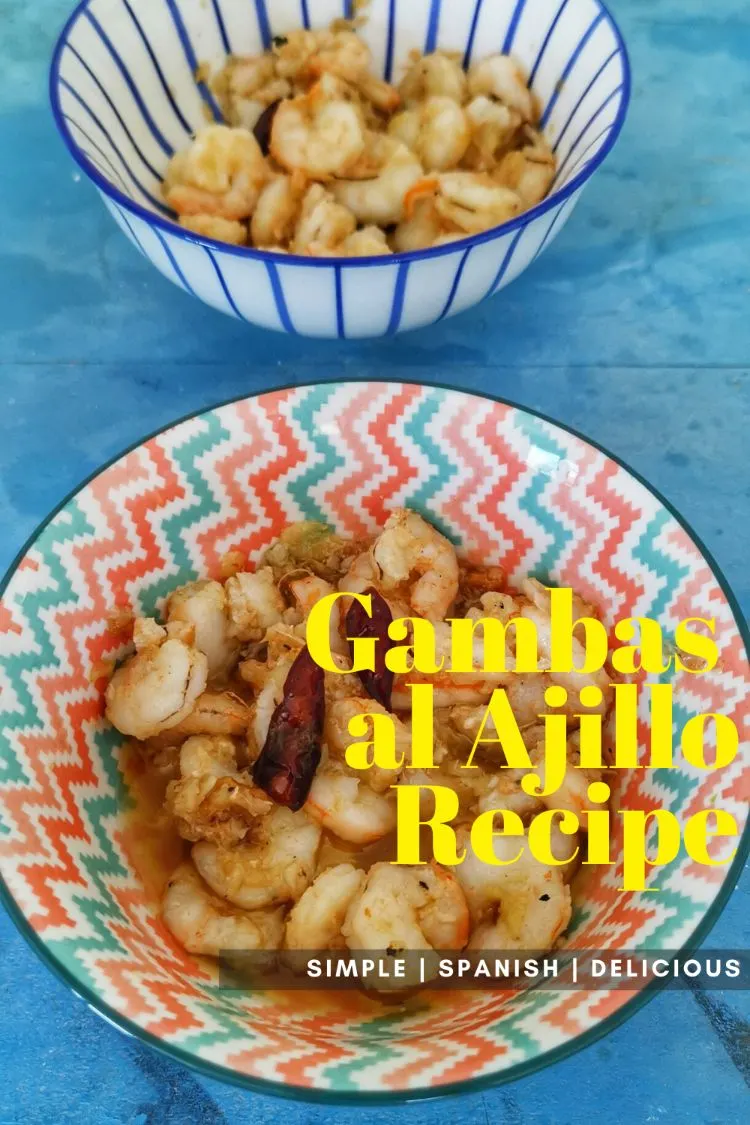 Gambas al Ajillo Ricetta gamberetti all'aglio spagnolo con burro e Sherry