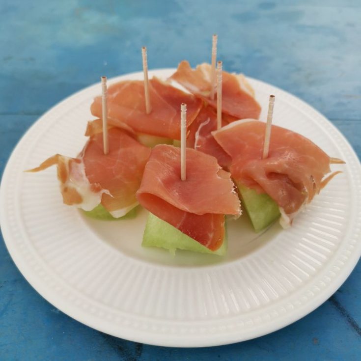 Melon con Jamon Serrano Recipe (Melon with Serrano Ham)