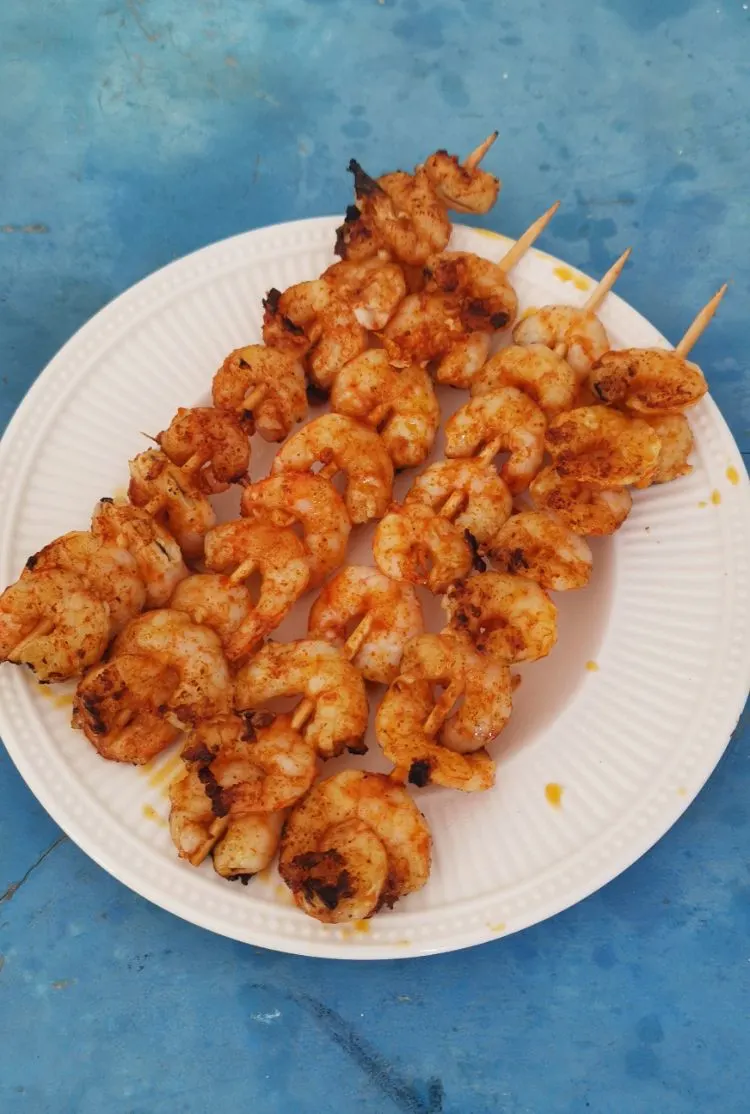 Spanish Shrimp Skewers Recipe Brochetas de Gambas