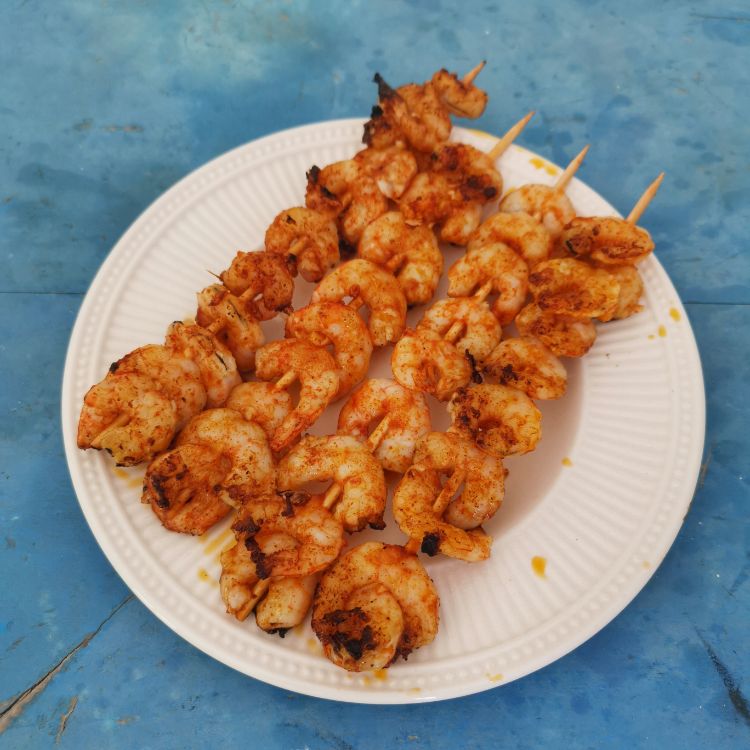 Receita de Espetadas de Camarão Espanhol (Brochetas de Gambas)