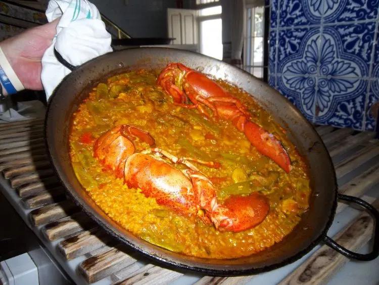 Paella de Bogavante Receta