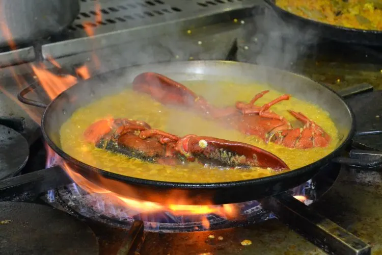 Paella de Bogavante Receta Lobster Paella Recipe