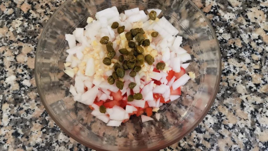 Berinjela Espanhola Grelhada com Vinaigrette de Tomate Receita4