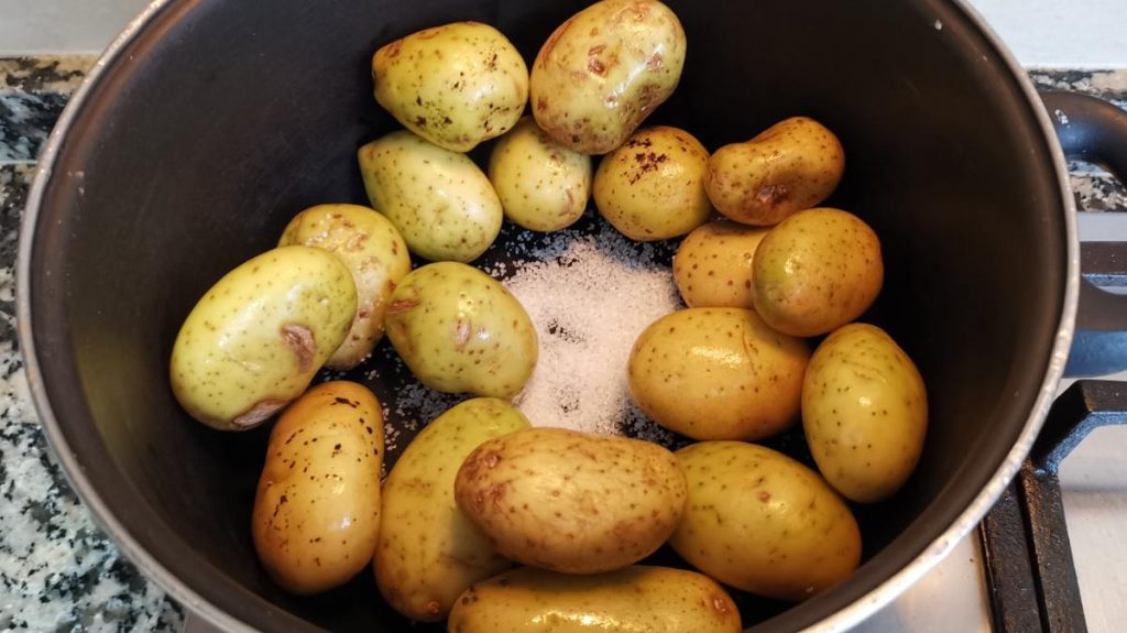 gerimpelde aardappel
