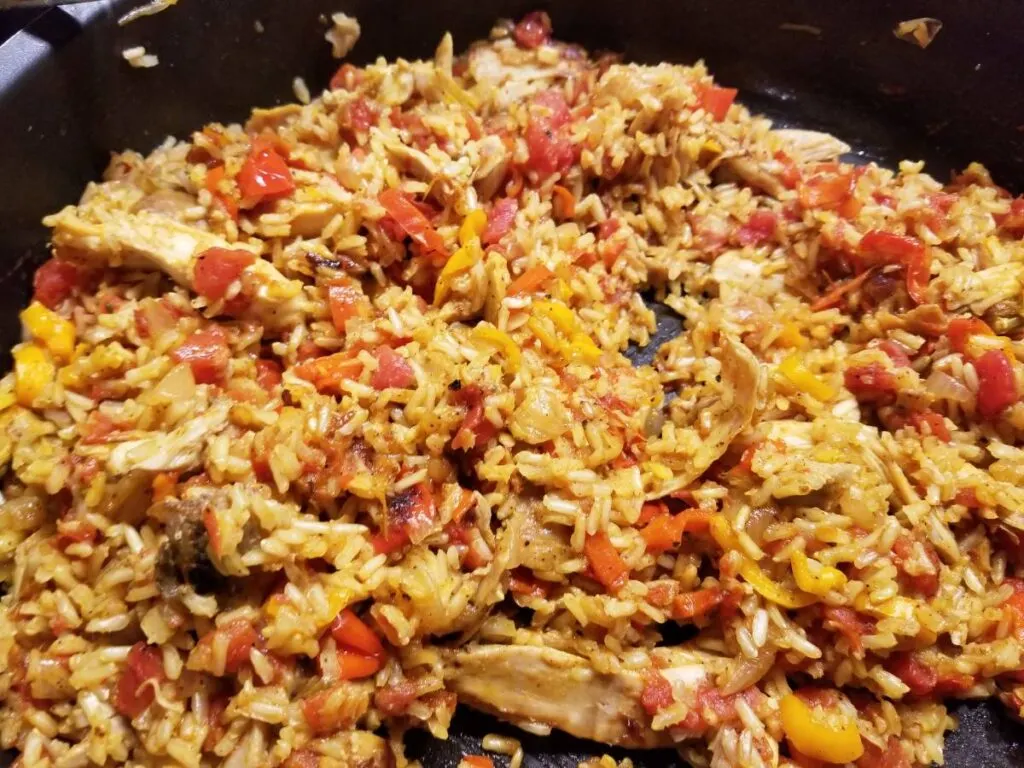 easy arroz con pollo