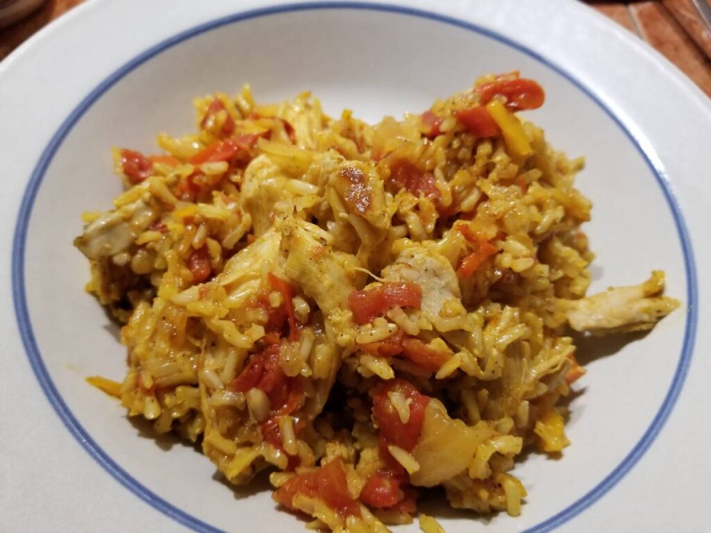 comment faire un arroz con pollo